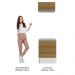 Kit Área de Serviço Madesa Topazio 60 cm com Armário e Balcão - Branco/Rustic