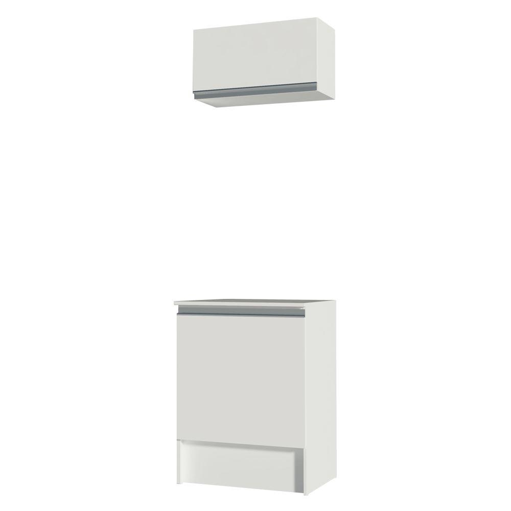 Kit Área de Serviço Madesa Topazio 60 cm com Armário e Balcão
