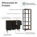 Kit Cozinha Balcão Gabinete 3 Portas 2 Gavetas e Armário Cozinha Despensa 5 Prateleiras Preto/Rustic