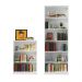 Kit Madesa Estante Livreiro 6908 + Estante Livreiro 6907 - Branco