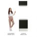 Kit Madesa Topazio 60 cm 2 Portas com Armário Aéreo e Balcão - Branco/Preto