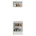 Kit Madesa Topazio 60 cm 2 Portas com Armário Aéreo e Balcão - Branco/Rustic