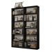 Kit Madesa com 2 Estantes Livreiro 6908 - Preto