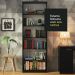 Kit Madesa com 2 Estantes Livreiro 6908 - Preto