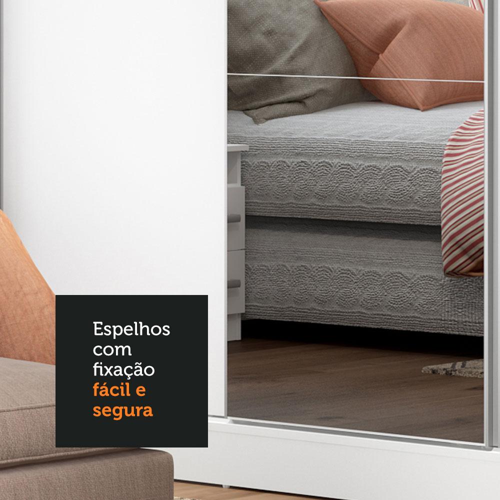 Kit Madesa com 3 Espelhos de 64,4 x 58,5 cm para Guarda-Roupa