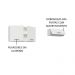 Kit com 2 Armários Aéreos Multiuso 3 Portas Branco Agata Madesa