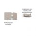 Kit com 2 Armários Aéreos Multiuso 3 Portas Branco/Crema Agata Madesa