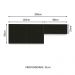 Kit com 2 Armários Aéreos Multiuso 3 Portas Branco/Preto Agata Madesa