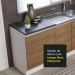 Kit com 2 Balcões de Cozinha Madesa Acordes 100% MDF (Sem Tampo e Pia) - Branco/Rustic