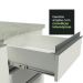 Kit com 2 Balcões de Cozinha Madesa Glamy 4 Portas 3 Gavetas (Sem Tampo e Pia) - Branco