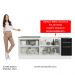 Kit com 2 Balcões de Cozinha Madesa Lux 4 Portas 3 Gavetas (Sem Tampo e Pia) - Branco/Preto