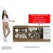Kit com 2 Balcões de Cozinha Madesa Lux 4 Portas 3 Gavetas (Sem Tampo e Pia) - Rustic/Branco Veludo