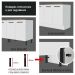 Kit com 2 Balcões e 2 Armários Aéreos Multiuso 200cm Branco/Rustic Agata Madesa