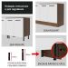Kit com 2 Balcões e 2 Armários Aéreos Multiuso 200cm Rustic/Branco Agata Madesa