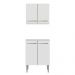 Kit com Armário Aéreo e Balcão 64cm Branco Emilly Madesa