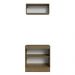 Kit com Balcão e Armário Aéreo Multiuso 80cm Rustic/Crema Agata Madesa