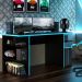 Mesa Computador Gamer Madesa 9409 - Preto/Azul