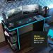 Mesa Computador Gamer Madesa 9409 - Preto/Azul