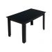 Mesa Madesa Retangular Tampo de Madeira 5231 - Preto