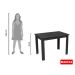 Mesa Madesa Retangular Tampo de Madeira 5258 Rustic
