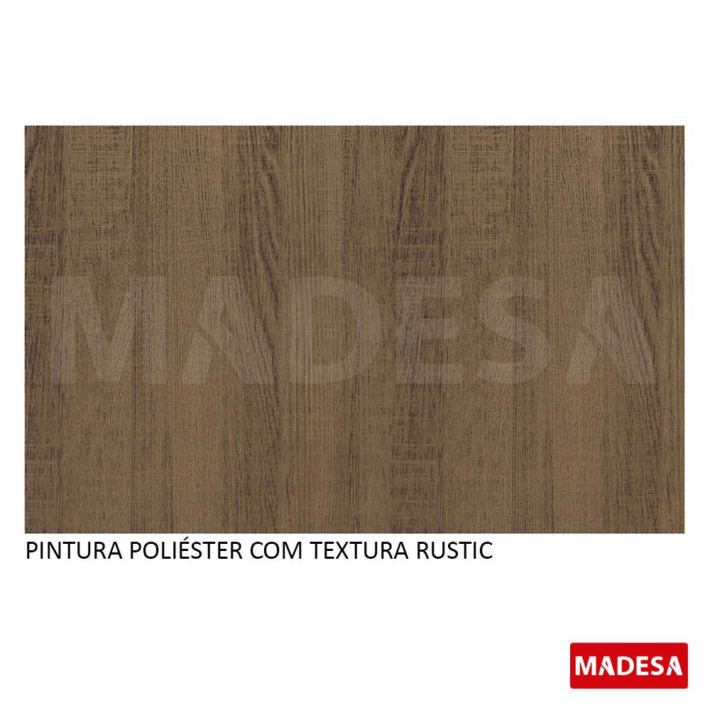 Mesa Madesa Retangular Tampo de Madeira 5258 Rustic
