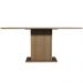 Mesa Madesa Retangular Tampo de Madeira 5275 - Rustic/Branco
