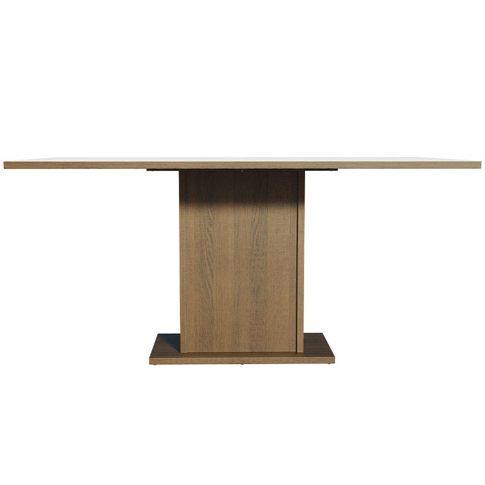 Mesa Madesa Retangular Tampo de Madeira 5275 - Rustic/Branco