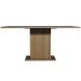 Mesa Madesa Retangular Tampo de Madeira 5275 Rustic/Preto