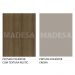Mesa Madesa Retangular Tampo de Vidro 5275 - Rustic/Crema