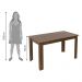Mesa Madesa com Tampo de Madeira 5231