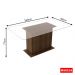 Mesa Madesa com Tampo de Vidro 5251A
