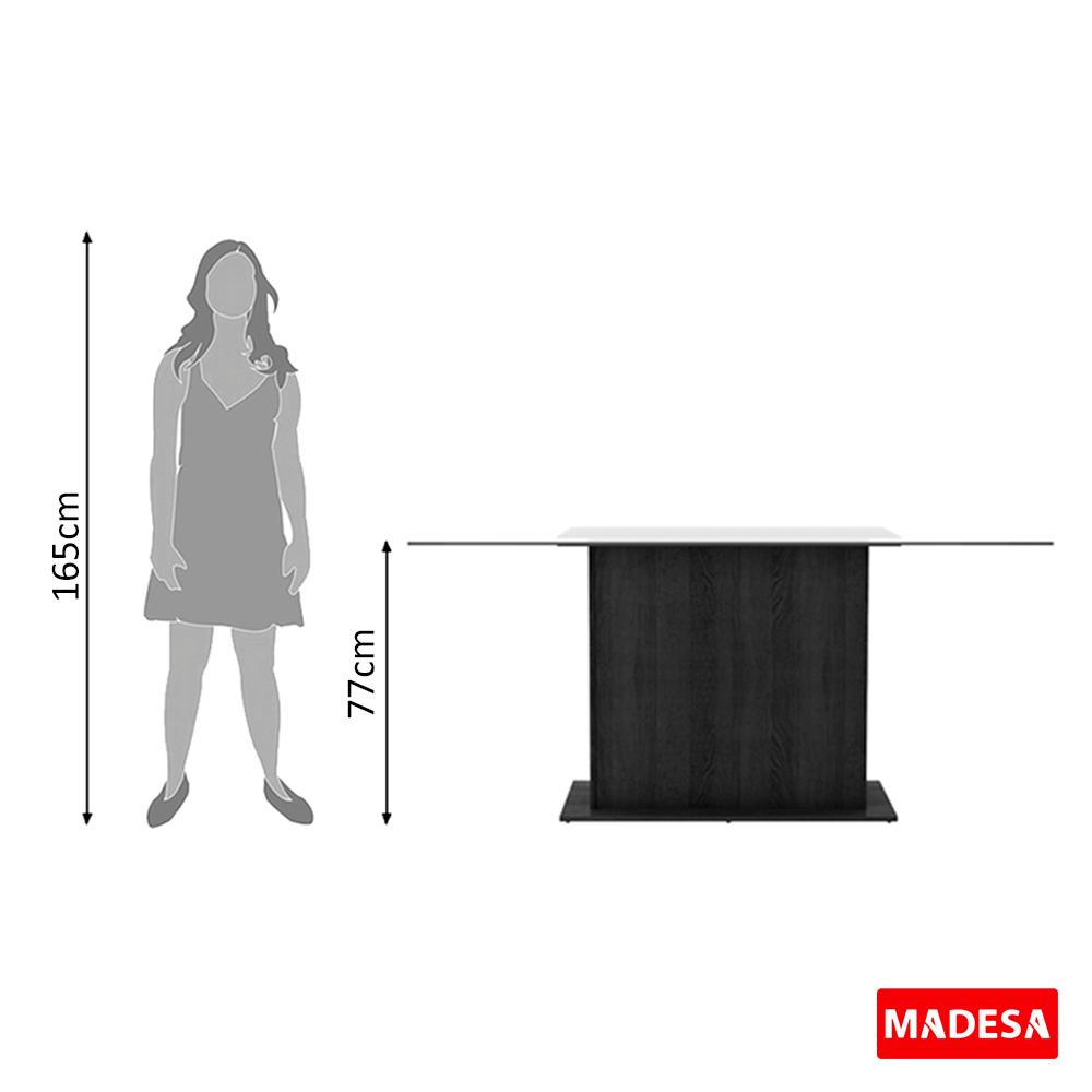 Mesa Madesa com Tampo de Vidro 5251A