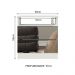 Mesa de Cabeceira Madesa 3227 2 Gavetas com Espelho - Branco