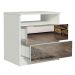 Mesa de Cabeceira Madesa 3227 2 Gavetas com Espelho - Branco