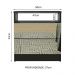 Mesa de Cabeceira Madesa 3227 2 Gavetas com Espelho - Preto