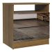 Mesa de Cabeceira Madesa 3227 2 Gavetas com Espelho - Rustic