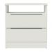 Mesa de Cabeceira Madesa 3227 com 2 Gavetas - Branco