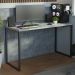 Mesa de Escritório Industrial Cinza 120cm Mood Madesa