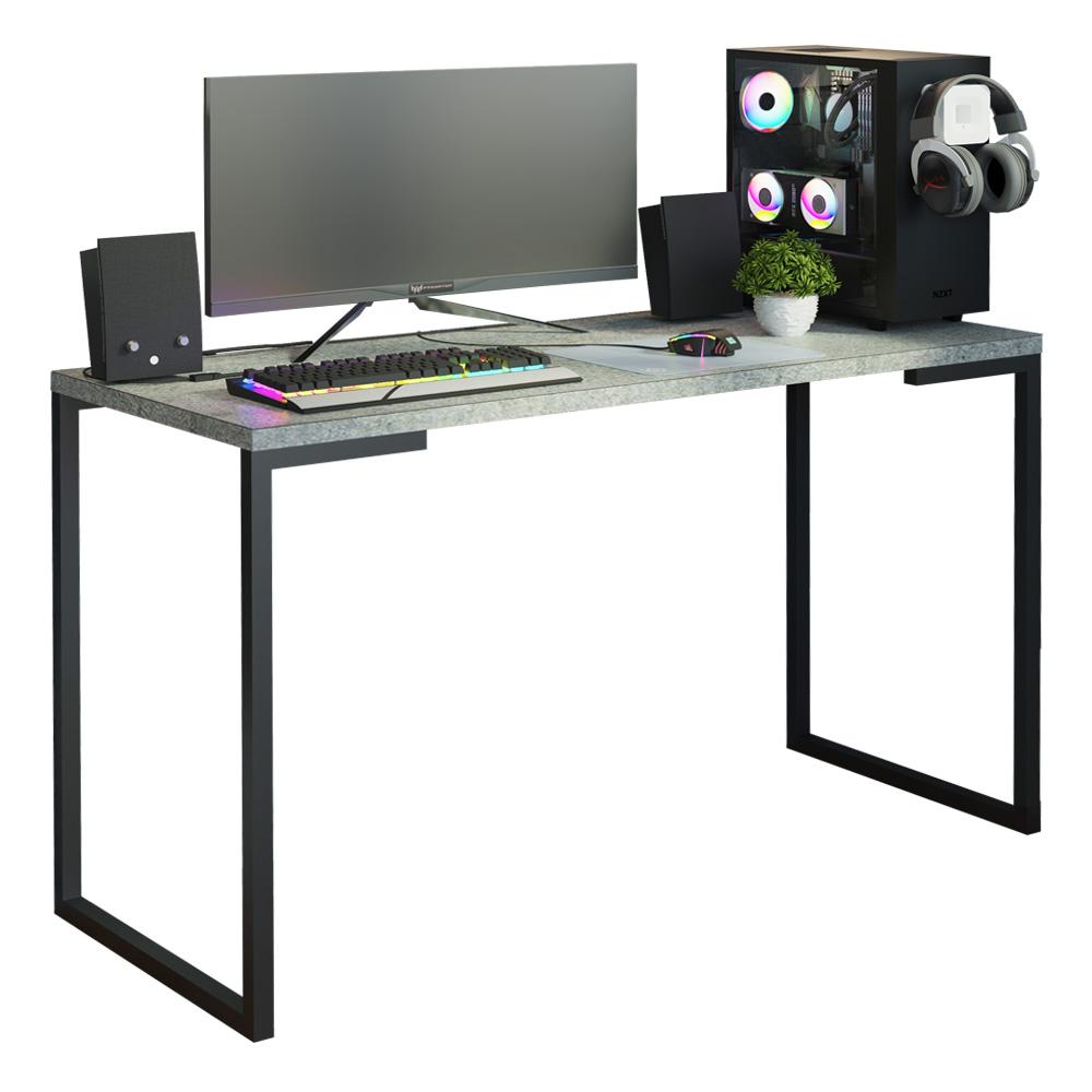 Mesa de Escritório Industrial Cinza 120cm Mood Madesa