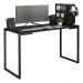 Mesa de Escritório Industrial Preta 120cm Nero Marquina Madesa
