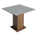 Mesa de Jantar Quadrada Tampo de Madeira Madesa 5363 - Rustic/Cinza