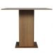 Mesa de Jantar Quadrada Tampo de Madeira Madesa 5363 - Rustic/Cinza