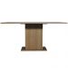 Mesa de Jantar Retangular Tampo de Madeira Madesa 5363 - Rustic/Cinza