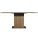 Mesa de Jantar Retangular Tampo de Vidro Madesa 5363 - Rustic/Cinza