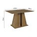 Mesa de Jantar Retangular com Tampo de Madeira Rustic 5383 Madesa
