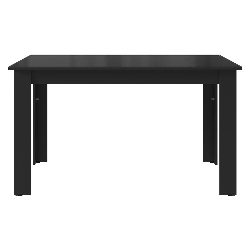 Mesa de Jantar Retangular com Tampo de Vidro Preto 5231 Madesa