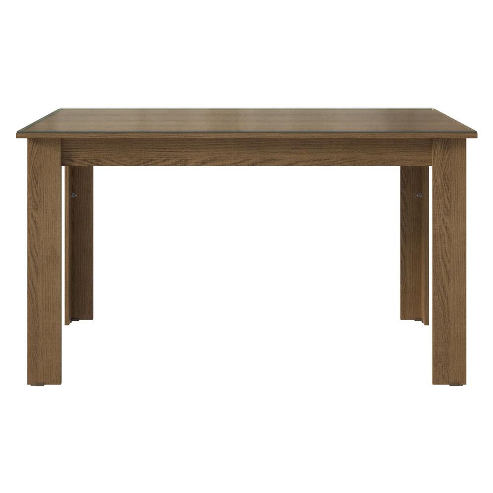 Mesa de Jantar Retangular com Tampo de Vidro Rustic 5231 Madesa