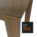 Mesa de Jantar Retangular com Tampo de Vidro Rustic 5231 Madesa