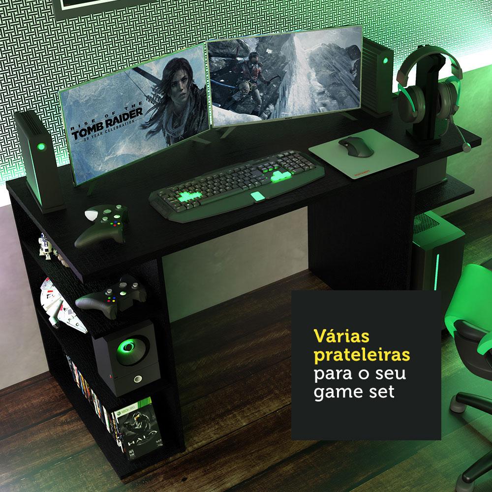 Mesa para Computador Gamer 9409 Madesa - Preto
