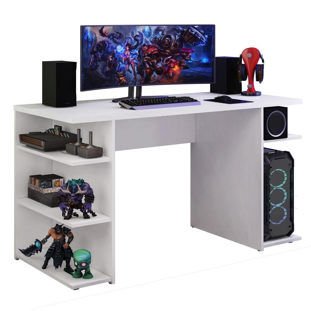 Mesa para Computador Gamer Escrivaninha 9409 Madesa - Branco